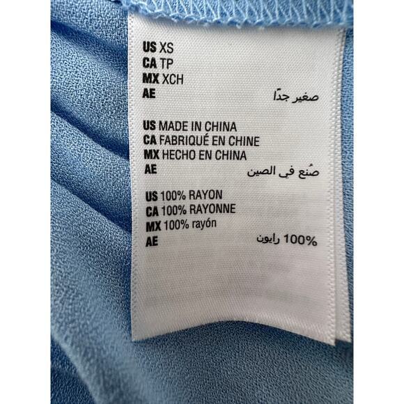 INC International Concepts‎ XS Blue Tiered Belted Dress NWT - Picture 6 of 7